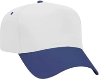 OTTO 31-069 Twill 5 Panel Pro Style Cap - Royal White - Royal White / One Size Fits Most