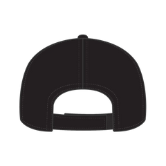 OTTO 31-1060 5 Panel Mid Profile Baseball Cap - Black - Black / 6 1/2’’ - 7 5/8’’