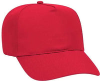 OTTO 31-1060 Promo Cotton Twill Pro Style Cap - Red - Red / One Size Fits Most