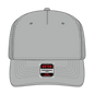 OTTO 31-4 5 Panel Mid Profile Baseball Cap - Gray - Gray / 7 3/8’’ - 7 5/8’’