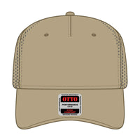 OTTO 31-4 5 Panel Mid Profile Baseball Cap - Khaki - Khaki / 7 3/8’’ - 7 5/8’’