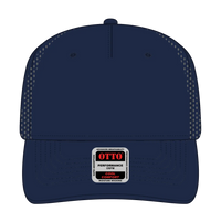 OTTO 31-4 5 Panel Mid Profile Baseball Cap - Navy - Navy / 7 3/8’’ - 7 5/8’’