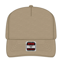OTTO 31-538 5 Panel Mid Profile Baseball Cap - Khaki - Khaki / 6 1/2’’ - 7 5/8’’