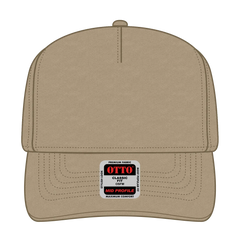 OTTO 31-538 5 Panel Mid Profile Baseball Cap - Khaki - Khaki / 6 1/2’’ - 7 5/8’’