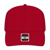 OTTO 31-538 5 Panel Mid Profile Baseball Cap - Red - Red / 6 1/2’’ - 7 5/8’’