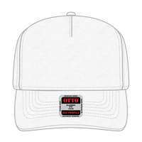 OTTO 31-538 5 Panel Mid Profile Baseball Cap - White - White / 6 1/2’’ - 7 5/8’’