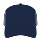 OTTO 32-1 5 Panel Mid Profile Mesh Back Trucker Cap - Navy - Navy / 7 3/8’’ - 7 5/8’’