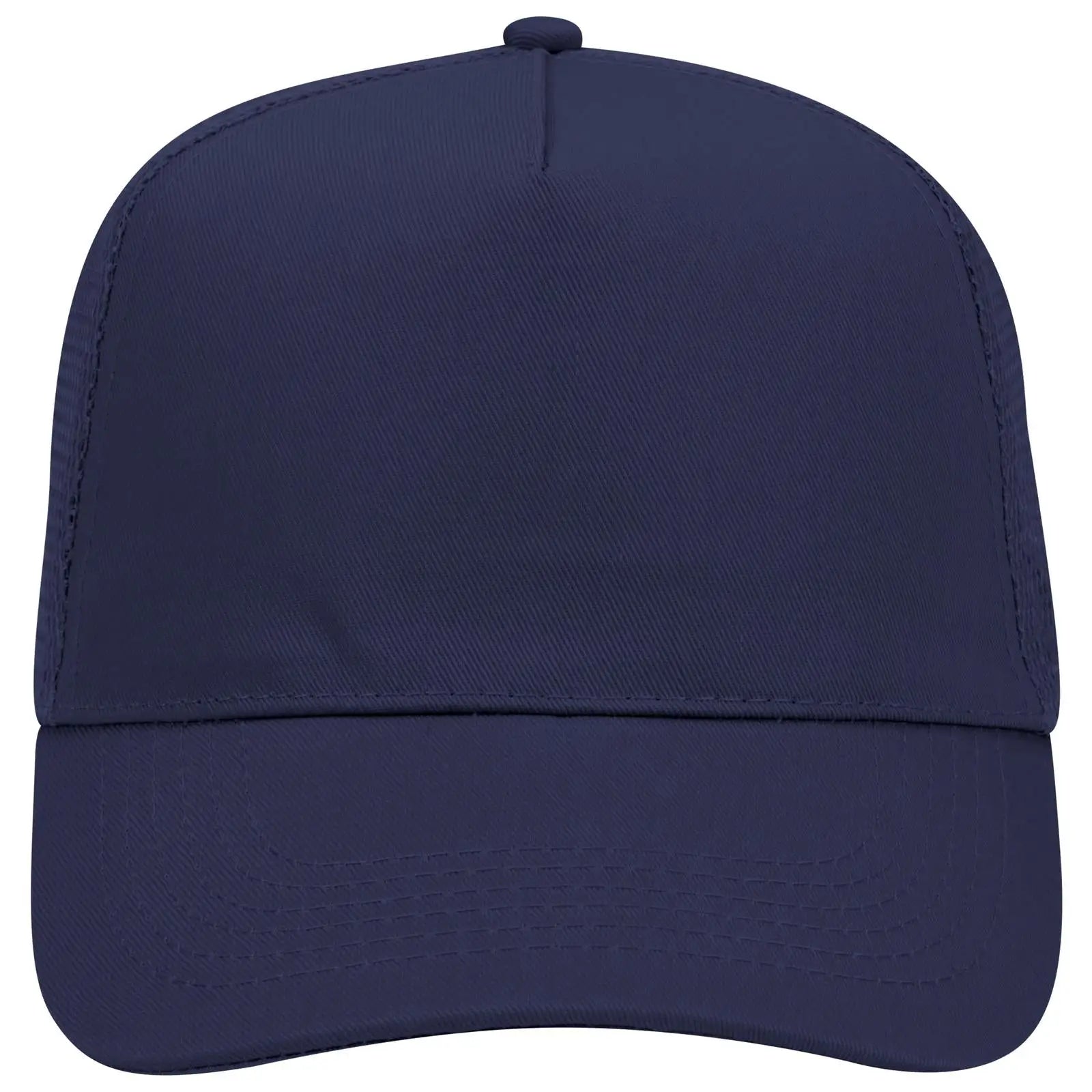 OTTO 32-1104 5 Panel Mid Profile Mesh Back Trucker Cap - Navy - Navy / 6 1/2’’ - 7 5/8’’