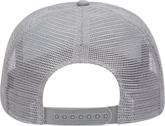 OTTO 32-285 100% Nylon Mesh Back Cotton Twill 5 Panel Pro Style Mesh Back Cap - Gray - Gray / One Size Fits Most