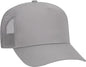OTTO 32-285 100% Nylon Mesh Back Cotton Twill 5 Panel Pro Style Mesh Back Cap - Gray - Gray / One Size Fits Most