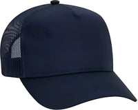 OTTO 32-285 100% Nylon Mesh Back Cotton Twill 5 Panel Pro Style Mesh Back Cap - Navy - Navy / One Size Fits Most