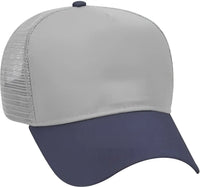 OTTO 32-285 100% Nylon Mesh Back Cotton Twill 5 Panel Pro Style Mesh Back Cap - Navy Gray - Navy Gray / One Size Fits