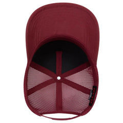 OTTO 32-285 5 Panel Mid Profile Mesh Back Trucker Cap - Bg Mrn - Bg Mrn / 6 1/2’’ - 7 5/8’’