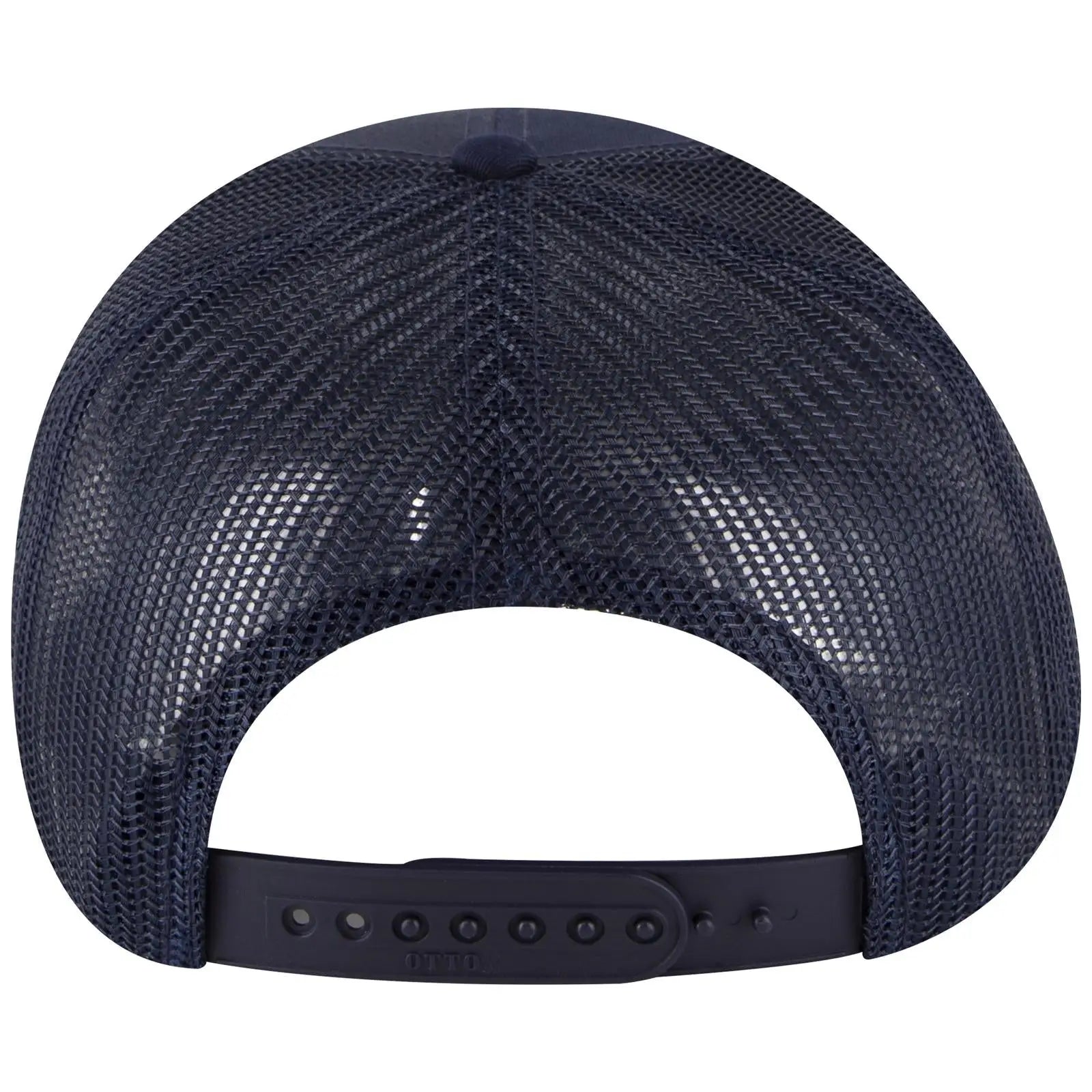OTTO 32-285 5 Panel Mid Profile Mesh Back Trucker Cap - Navy