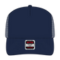 OTTO 32-285 5 Panel Mid Profile Mesh Back Trucker Cap - Navy - Navy / 6 1/2’’ - 7 5/8’’