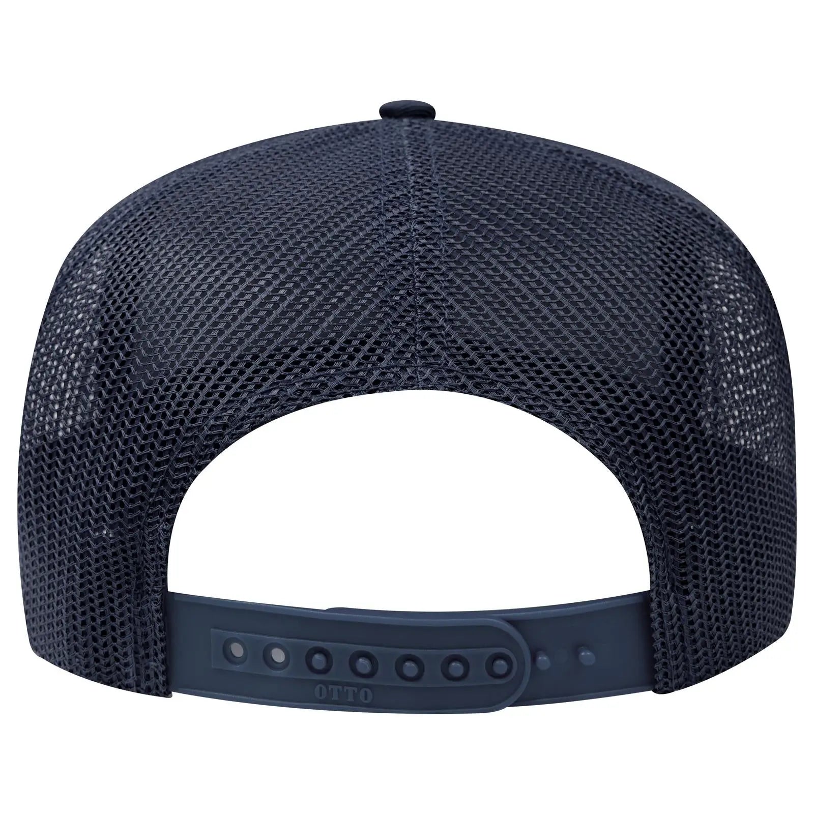 OTTO 32-285 5 Panel Mid Profile Mesh Back Trucker Cap - Navy