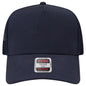 OTTO 32-285 5 Panel Mid Profile Mesh Back Trucker Cap - Nvy - Nvy / 6 1/2’’ - 7 5/8’’