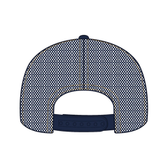 OTTO 32-285 5 Panel Mid Profile Mesh Back Trucker Cap - Nvy/Wt - Nvy/Wt / 6 1/2’’ - 7 5/8’’