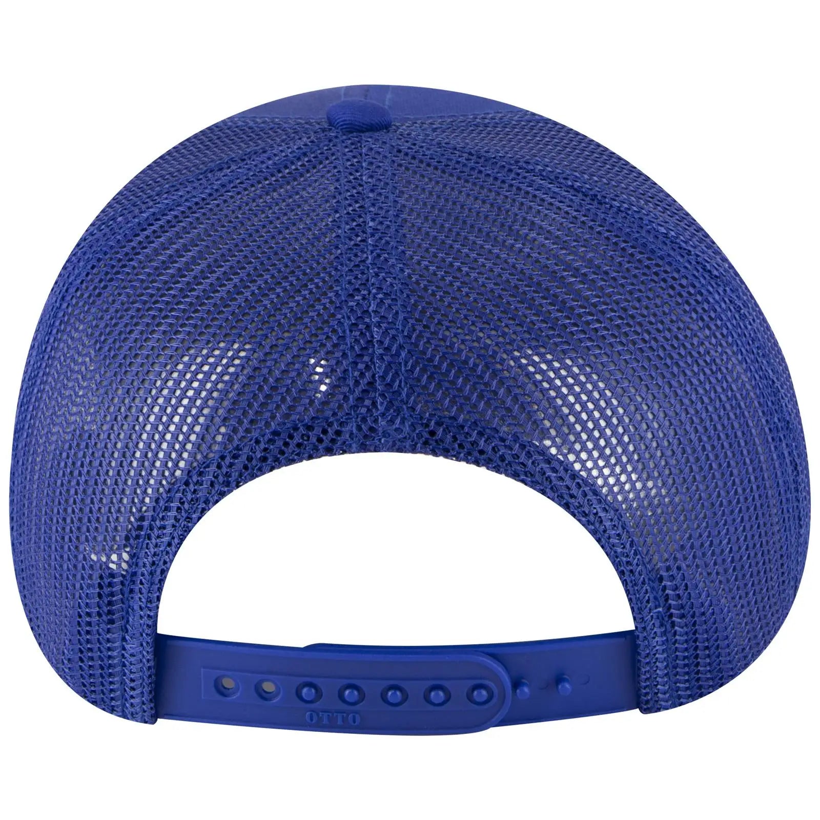 OTTO 32-285 5 Panel Mid Profile Mesh Back Trucker Cap - Royal