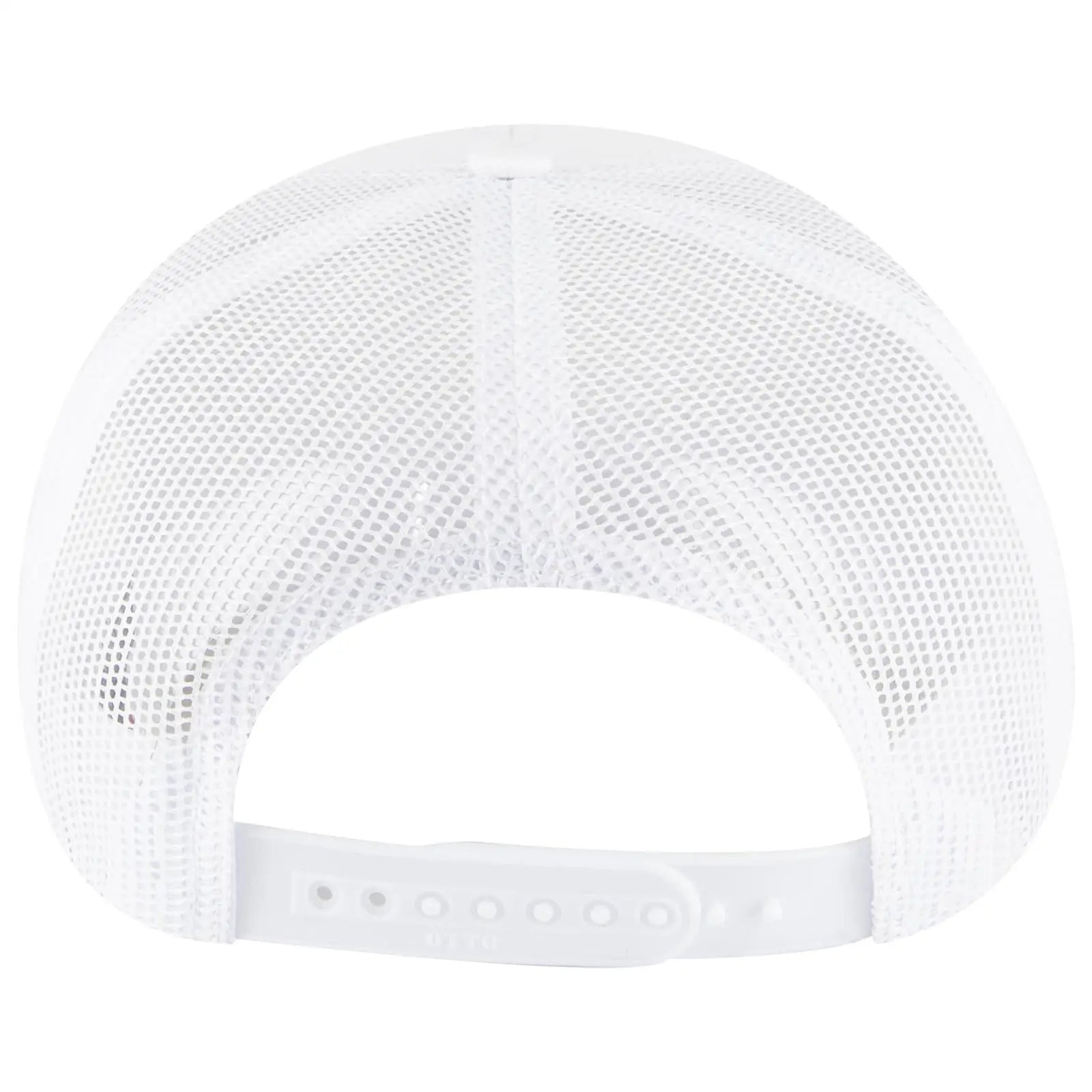 OTTO 32-285 5 Panel Mid Profile Mesh Back Trucker Cap - White