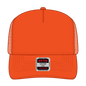 OTTO 32-285 Neon 5 Panel Mid Profile Mesh Back Trucker Cap - N. Orange - N. Orange / 6 1/2’’ - 7 5/8’’