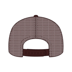 OTTO 32-467 5 Panel Mid Profile Mesh Back Trucker Cap - Brn/Tan/Brn - Brn/Tan/Brn / 6 1/2’’ - 7 5/8’’