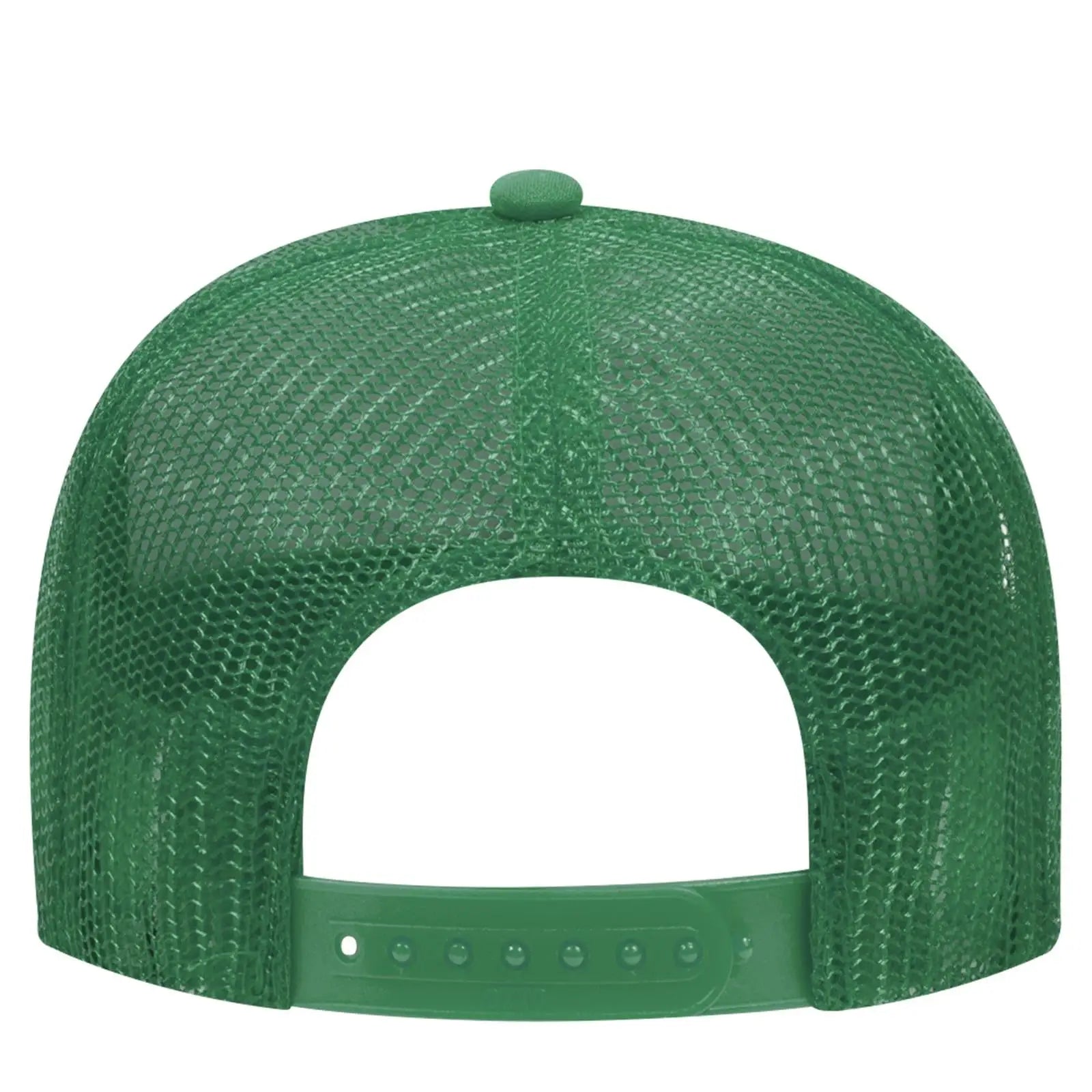 OTTO 32-467 5 Panel Mid Profile Mesh Back Trucker Cap - Kelly - Kelly / 6 1/2’’ - 7 5/8’’