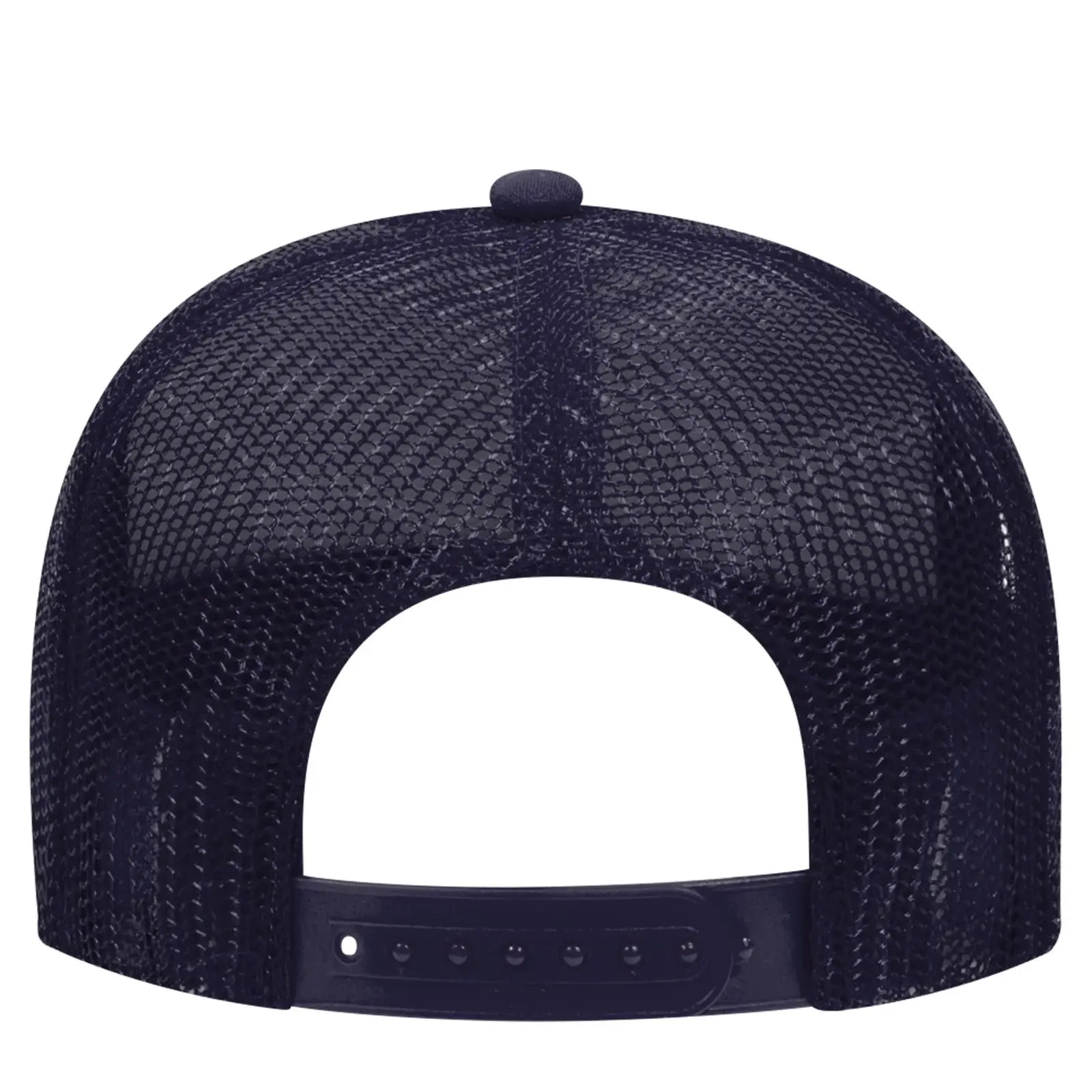 OTTO 32-467 5 Panel Mid Profile Mesh Back Trucker Cap - Navy - Navy / 6 1/2’’ - 7 5/8’’