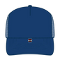 OTTO 32-467 5 Panel Mid Profile Mesh Back Trucker Cap - Royal - Royal / 6 1/2’’ - 7 5/8’’
