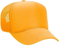 OTTO 32-467 Polyester Foam Front 5 Panel Pro Style Mesh Back Cap - Gold - Gold / One Size Fits Most