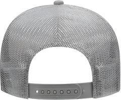 OTTO 32-467 Polyester Foam Front 5 Panel Pro Style Mesh Back Cap - Gray - Gray / One Size Fits Most