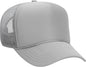 OTTO 32-467 Polyester Foam Front 5 Panel Pro Style Mesh Back Cap - Gray - Gray / One Size Fits Most