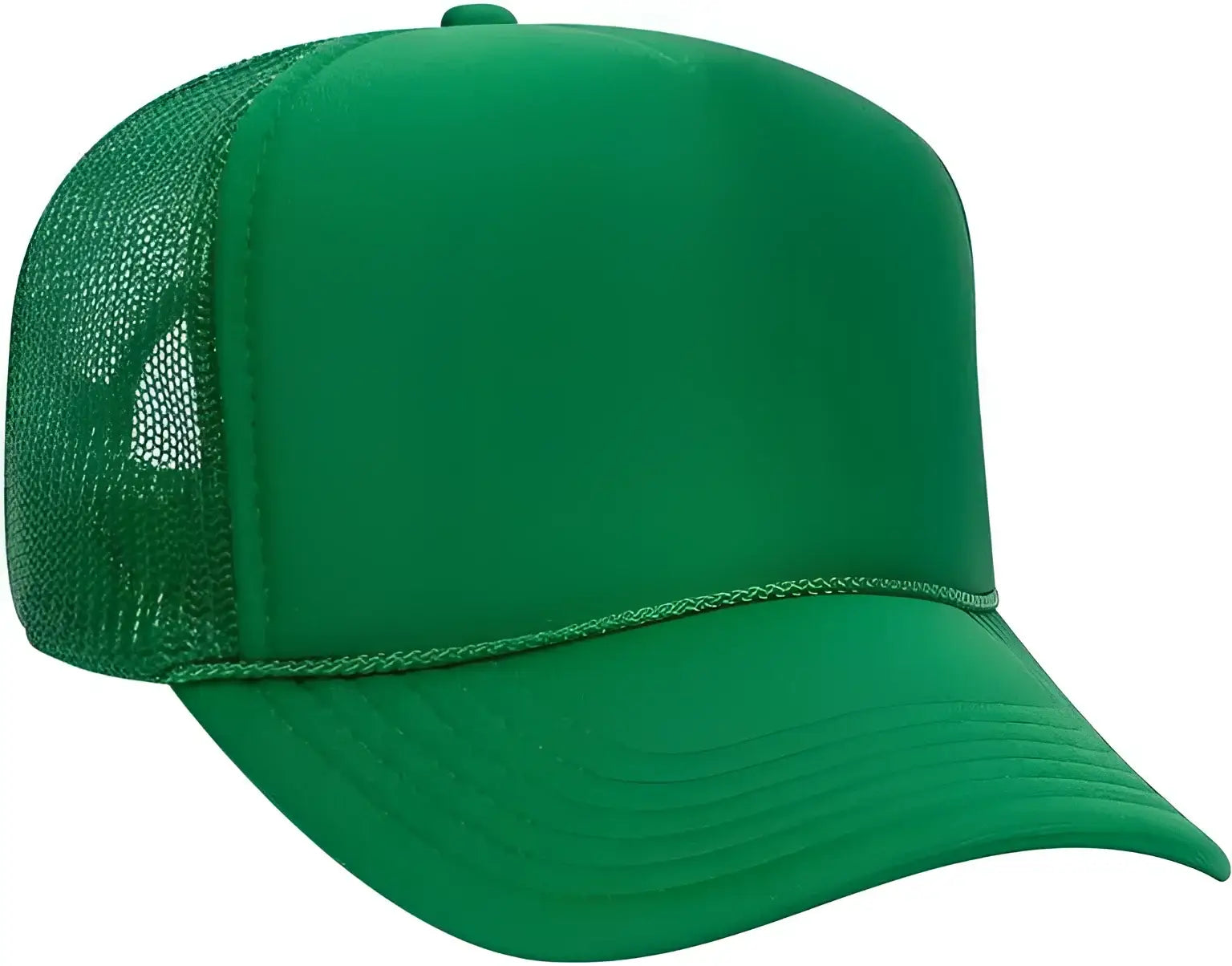 OTTO 32-467 Polyester Foam Front 5 Panel Pro Style Mesh Back Cap - Kelly - Kelly / One Size Fits Most