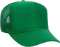 OTTO 32-467 Polyester Foam Front 5 Panel Pro Style Mesh Back Cap - Kelly - Kelly / One Size Fits Most