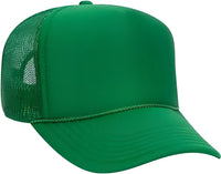 OTTO 32-467 Polyester Foam Front 5 Panel Pro Style Mesh Back Cap - Kelly - Kelly / One Size Fits Most