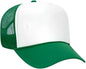 OTTO 32-467 Polyester Foam Front 5 Panel Pro Style Mesh Back Cap - Kelly White Kelly - Kelly White / One Size Fits Most
