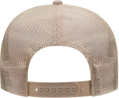 OTTO 32-467 Polyester Foam Front 5 Panel Pro Style Mesh Back Cap - Khaki - Khaki / One Size Fits Most