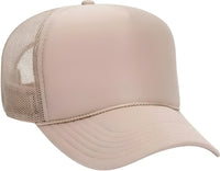 OTTO 32-467 Polyester Foam Front 5 Panel Pro Style Mesh Back Cap - Khaki - Khaki / One Size Fits Most