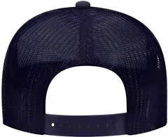 OTTO 32-467 Polyester Foam Front 5 Panel Pro Style Mesh Back Cap - Navy White Navy - Navy White / One Size Fits Most