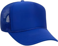 OTTO 32-467 Polyester Foam Front 5 Panel Pro Style Mesh Back Cap - Royal - Royal / One Size Fits Most