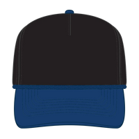 OTTO 37-143 5 Panel High Crown Baseball Cap - Royal/Black - Royal/Black / 6 1/2’’ - 7 5/8’’