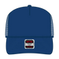 OTTO 39-071 5 Panel Mid Profile Mesh Back Trucker Cap - Royal - Royal / 6 1/2’’ - 7 5/8’’