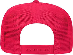 OTTO 39-071 Cotton Twill High Crown Golf Style Mesh Back Structured Firm Front Panel Cap - Red - Red / One Size Fits