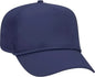 OTTO 39-071 Cotton Twill High Crown Golf Style Mesh Back Structured Firm Front Panel Cap - Navy - Navy / One Size Fits