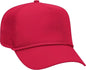 OTTO 39-071 Cotton Twill High Crown Golf Style Mesh Back Structured Firm Front Panel Cap - Red - Red / One Size Fits