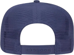 OTTO 39-071 Cotton Twill High Crown Golf Style Mesh Back Structured Firm Front Panel Cap - Navy - Navy / One Size Fits