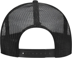 OTTO 39-165 5 Panel Foam High Crown Mesh Back Trucker Snapback Cap - Black Gray Black - Black Gray / One Size Fits Most