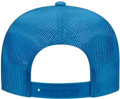 OTTO 39-165 5 Panel Foam High Crown Mesh Back Trucker Snapback Cap - Columbia Blue - Columbia Blue / One Size Fits Most