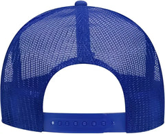 OTTO 39-165 5 Panel Foam High Crown Mesh Back Trucker Snapback Cap - Royal White Royal - Royal White / One Size Fits