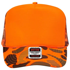 OTTO 39-165 5 Panel High Crown Mesh Back Trucker Cap - 009CPA - 009CPA / 6 1/2’’ - 7 5/8’’